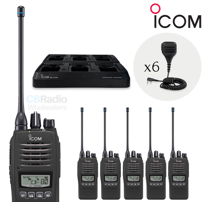 Icom IC-41 Pro - Tradie 6 Pack