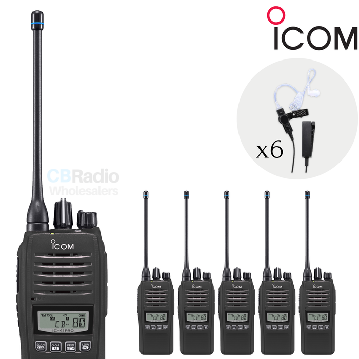 Icom IC-41 Pro - Basic Security & Retail 6 Pack