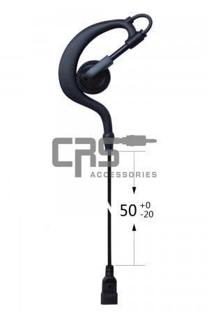 GME Flexi Ear-Hook Earpiece | Two-Pin, 1 Wire  (GME Connector)