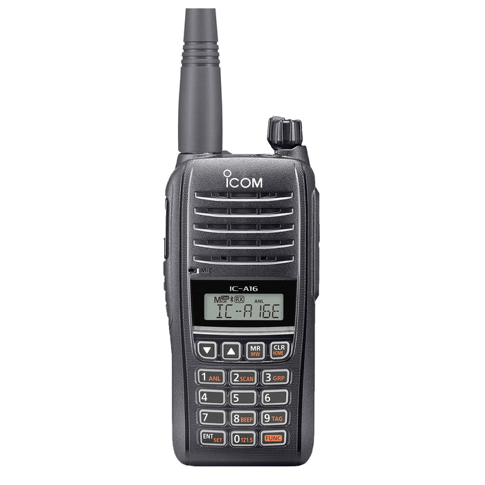 IC-A16E | 6 Watt (PEP), Handheld VHF Airband Transceiver (BLUETOOTH)