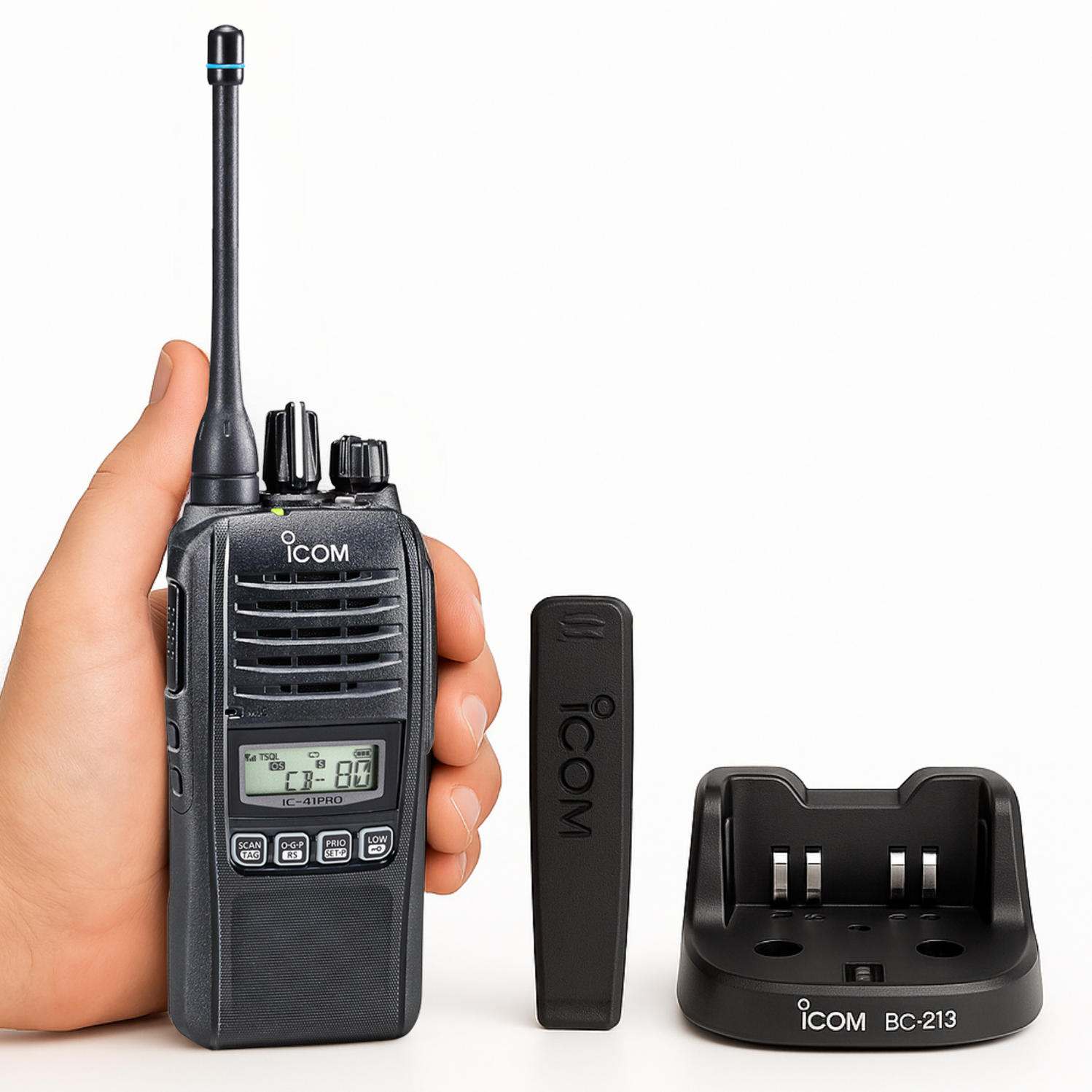 Icom IC-41 Pro UHF CB Portable Handheld Two Way Radio 6 Pack — CB Radio ...