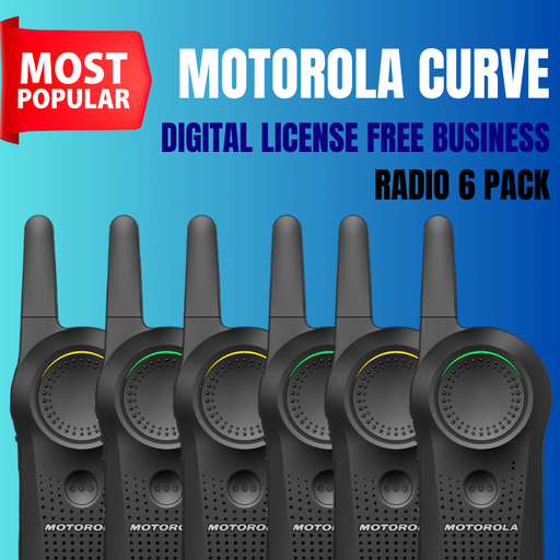 Motorola CURVE Enhanced Digital Radio Device 6 Pack