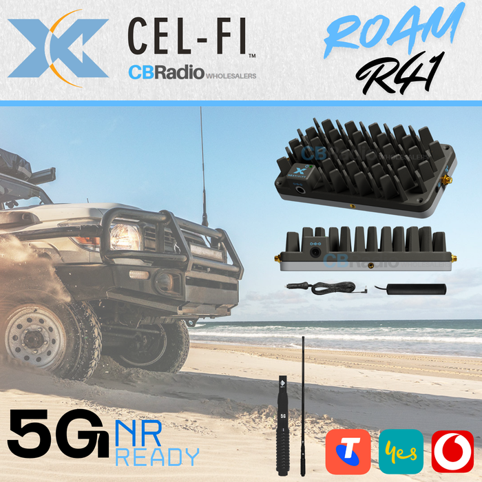 R41 ROAM CEL-FI GO 5G 4G Mobile Cellular Phone Booster with 6.5dBi Antenna