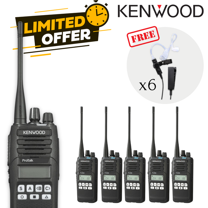 Kenwood TK-3710, 6 Pack Basic | *EOFY SALE* FREE EARPIECES!