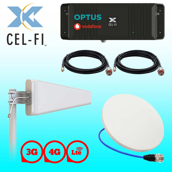 Cel-Fi GO Business Cellular Coverage Repeater (Celfi) - Optus & Vodafone Network Kit