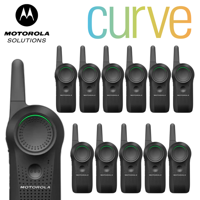 Motorola CURVE Enhanced Digital Radio Device 12 Pack + 2x MOTOROLA 6 BAY CHARGER