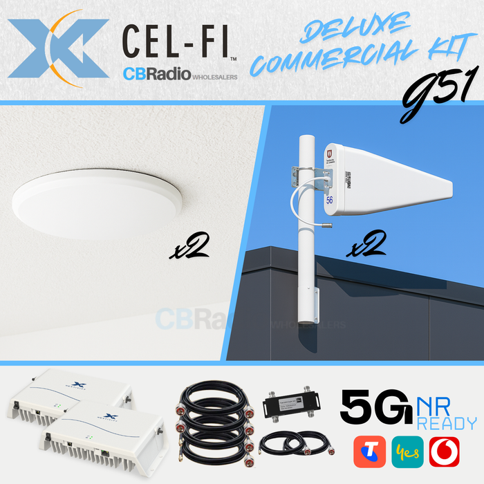 Cel-Fi GO G51 Cellular Coverage Repeater | Commercial & Enterprise, DELUXE Kit