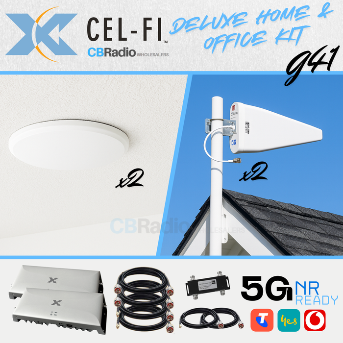 Cel-Fi GO G41 Smart Signal Repeater | Home & Office DELUXE Kit