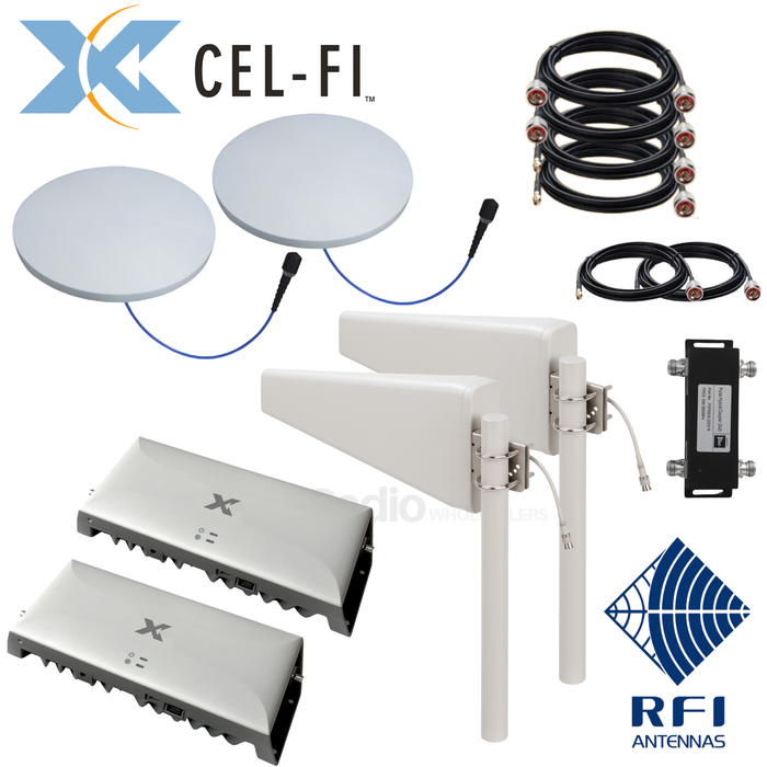 Cel-Fi GO G41 Smart Signal Repeater | Home & Office DELUXE Kit