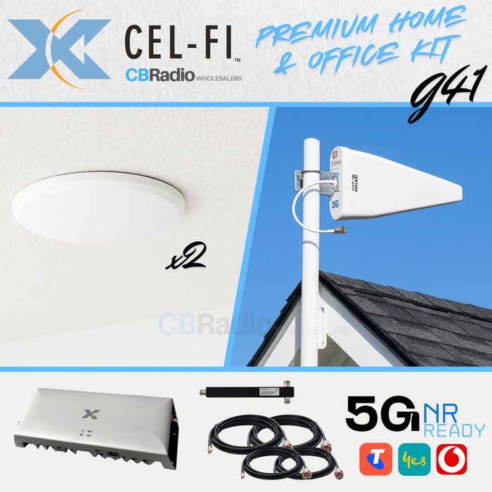 Cel-Fi GO G41 Smart Signal Repeater | Home & Office PREMIUM Kit