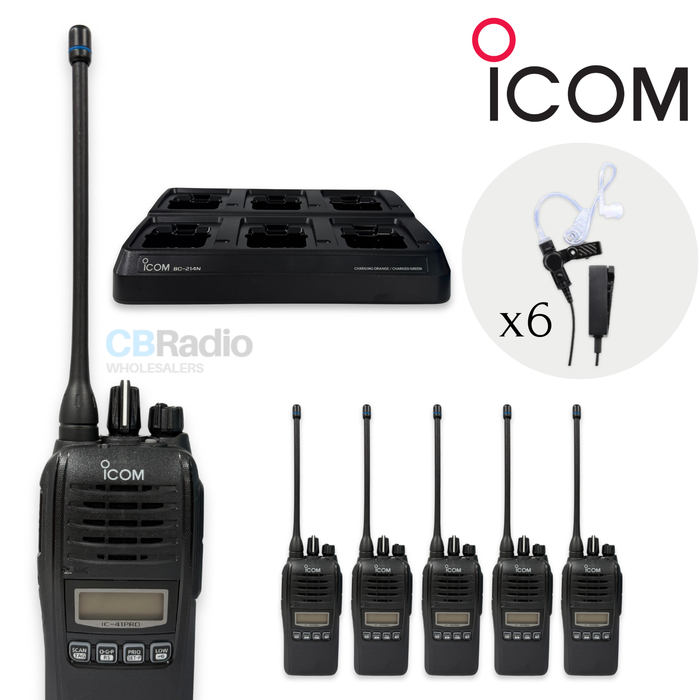 Icom IC-41 Pro - Ultimate Security & Retail 6 Pack