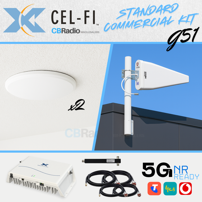 Cel-Fi GO G51 Cellular Coverage Repeater | Commercial & Enterprise, STANDARD Kit