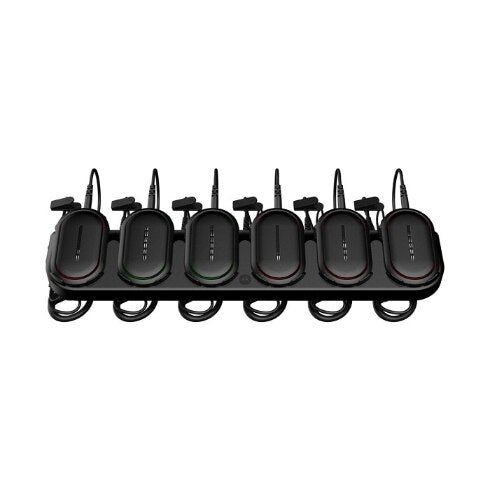 Motorola WAVE TLK 25 6-Pack (WAVE PTX) | Earpieces Included + Optional 6-Bay Charger