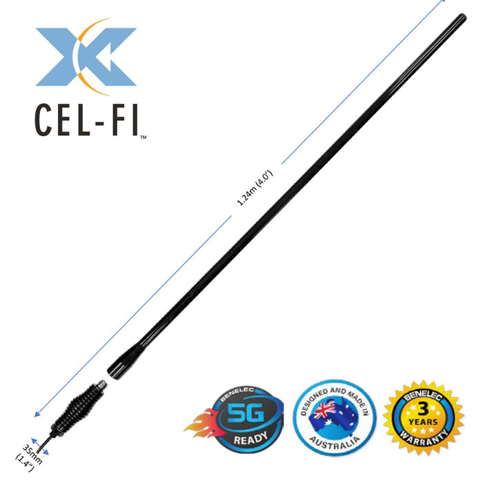 7.5dBi Collinear Antenna 1.24m for Cel-fi Mobile - Vehicle