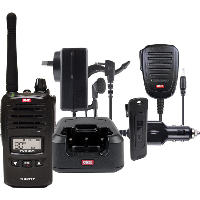 GME TX6160 5-1 WATT UHF CB Handheld Radio