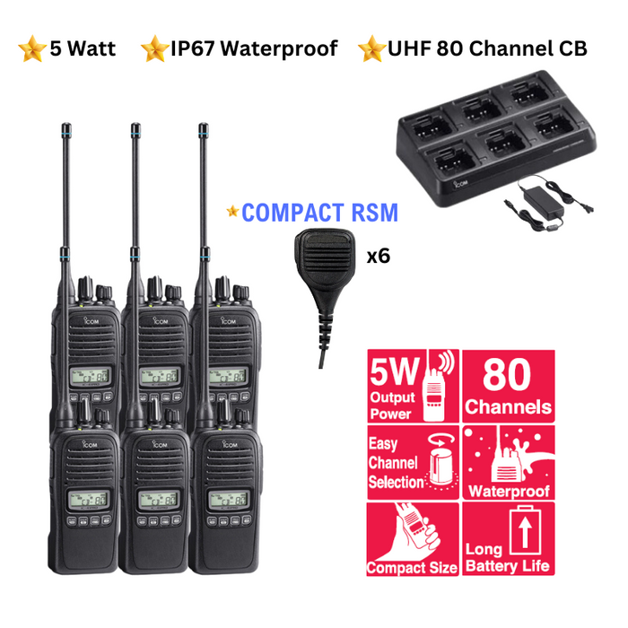 Icom 6 Pack + Charger + Mic - Shopping Ad (2)