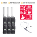 Icom IC-41 Pro UHF CB Portable Handheld Two Way Radio - Security & Retail Basic 6 Pack