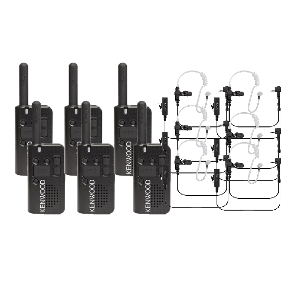 Kenwood PKT23 UHF 1.5 Watt CB Radio 6 Pack - Retail & Hospitality