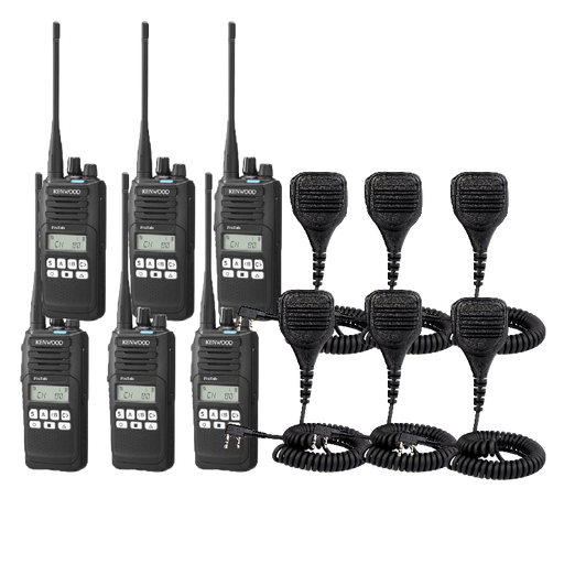 Kenwood TK3710 6 Pack with Mics
