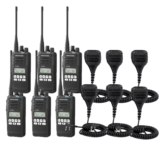 Kenwood TK3710 UHF 5 Watt CB Radio 6 Pack - Tradie