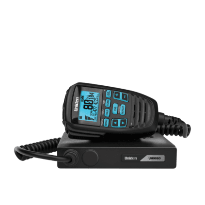 UH9060 Mini Compact UHF CB Mobile with Remote Speaker with Large LCD with Smart Mic Technology